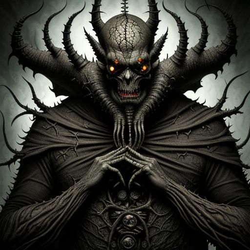 Surreal Multi-Limbed Monster in Maximalist Style