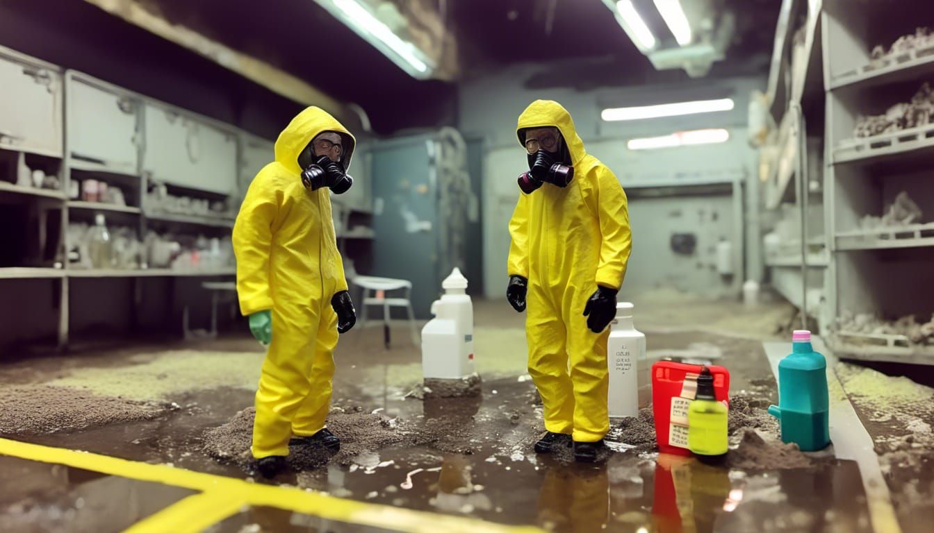 Breaking Bad Hazmat Suits in Miniature Wunderland Style