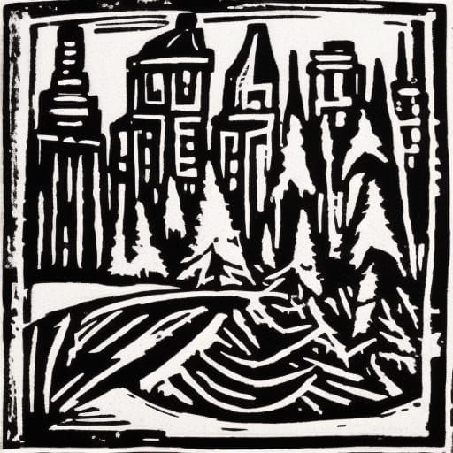 Linocut Image