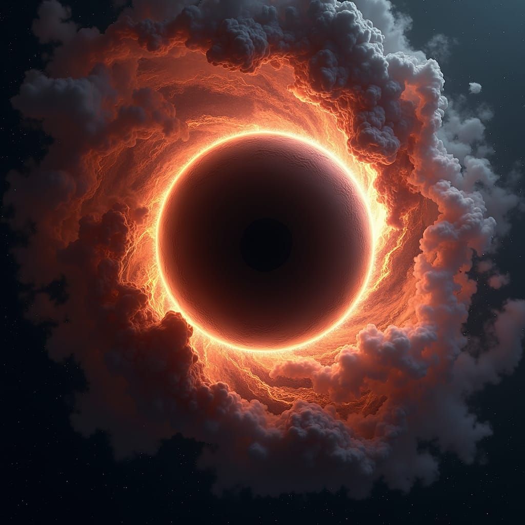 Ultra hd image of the other side of blackhole iin surreliasm...