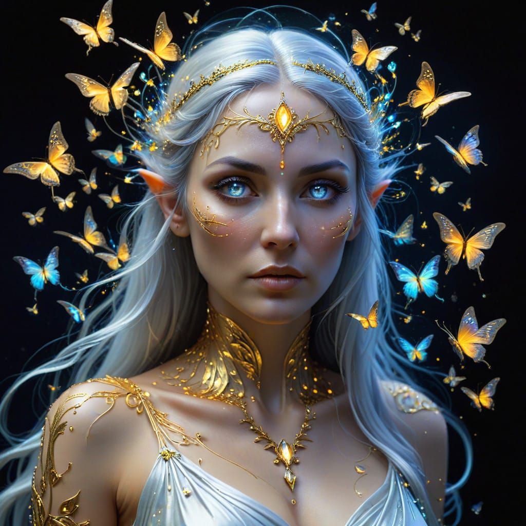 Elvish Spectre in Whelan-Inspired Art