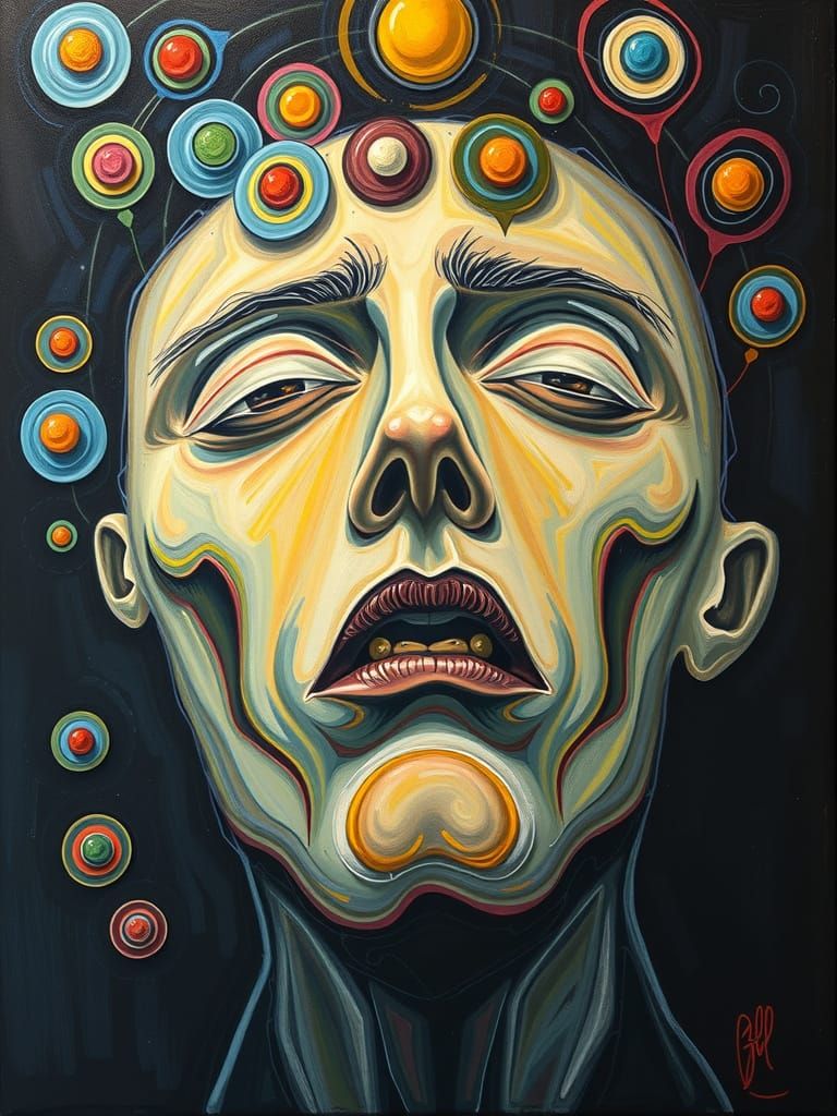 Turmoil in the Mind: A Surreal Expressionist Masterpiece