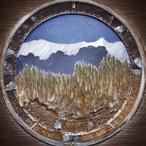 Macro Photo of Crystal Metronome in Tundra