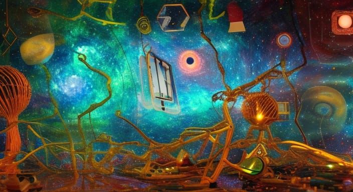 Bobby Honey's Surreal Starship Poetry: Mixed Media