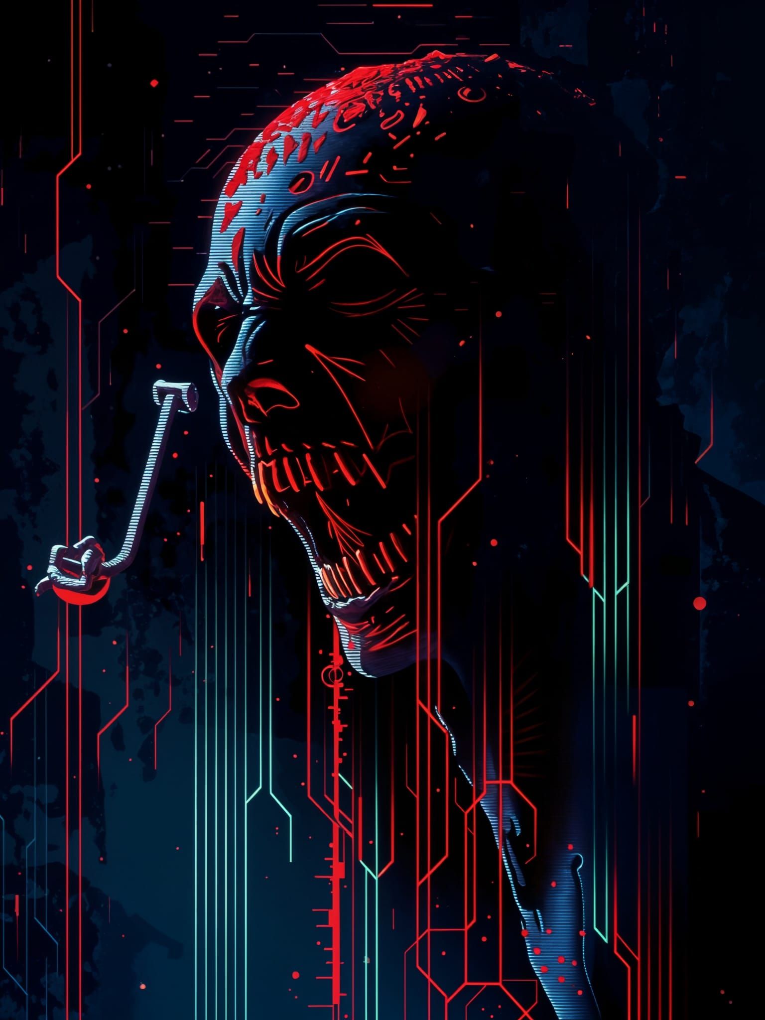 Electrified Nightmare in a Digital Abyss