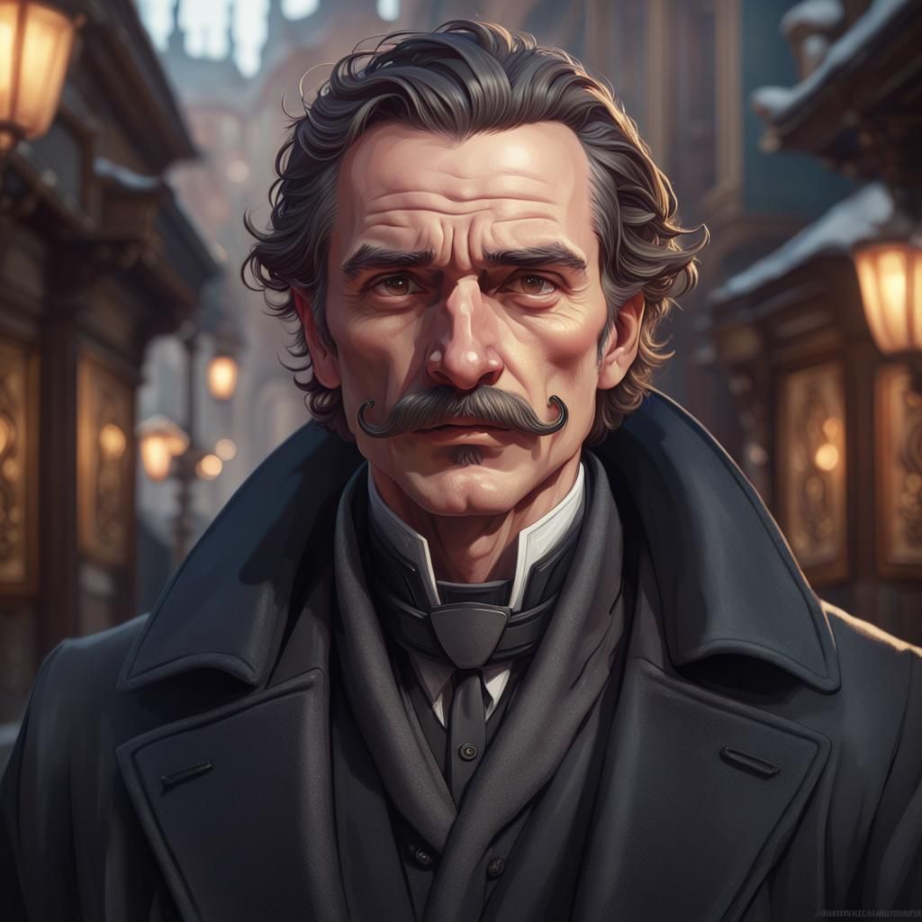 Portrait of Polish Man in Artgerm Style