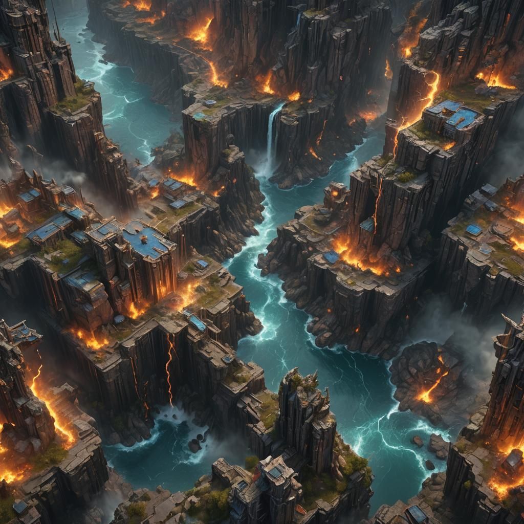 Fantastical Landscape Concept Art in Deep Color