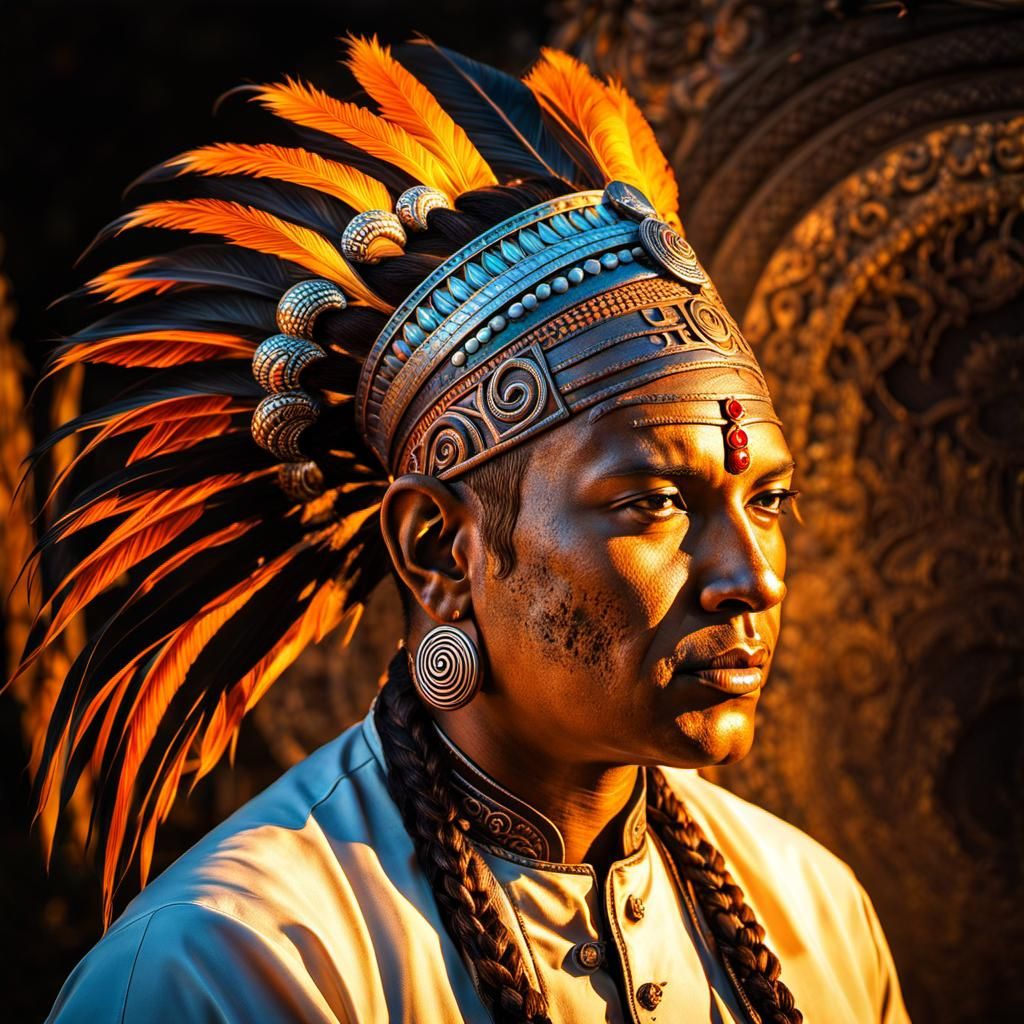 Intricate Chef with Radium Tattoo, Hyperrealistic Art