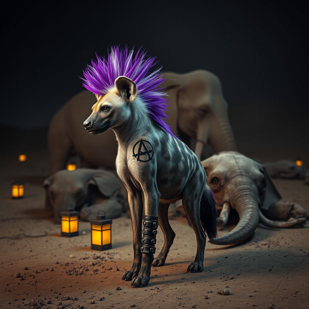 Anarchic Hyena in Elephant Graveyard