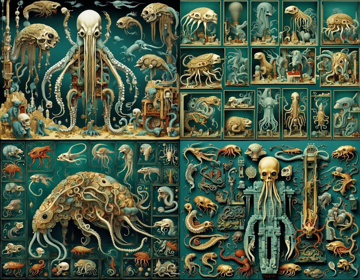 Surreal Cubic Homunculus Blends Anatomy and Vivisection in T...