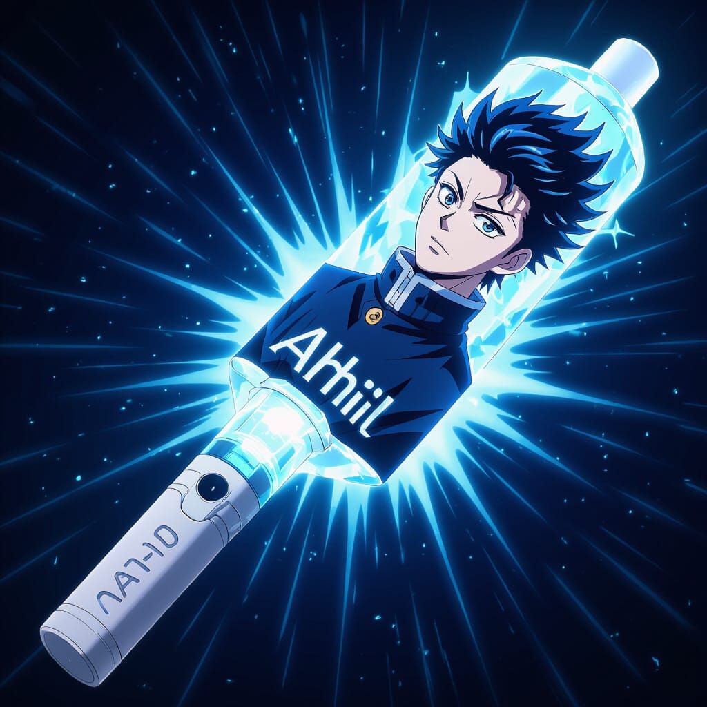 Gojo Satoru Lightstick for AHIL, Digital Art