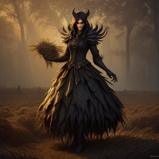 Farm Demon Concept Art in Dark Fantasy Style