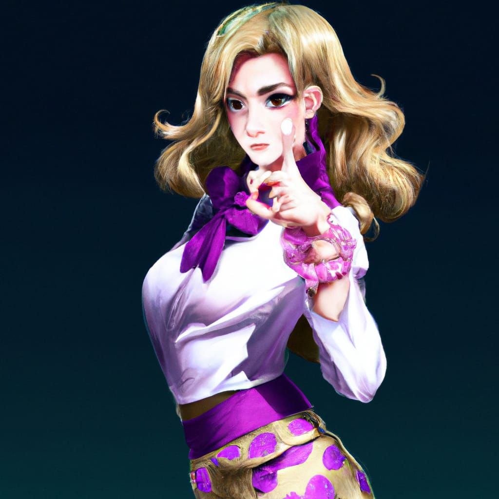 Ultra-Realistic JoJo Pose in Detailed Photorealistic Paintin...
