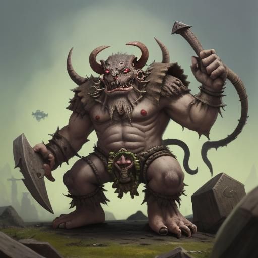 Skaven Ogre: A Ferocious Rat-Man