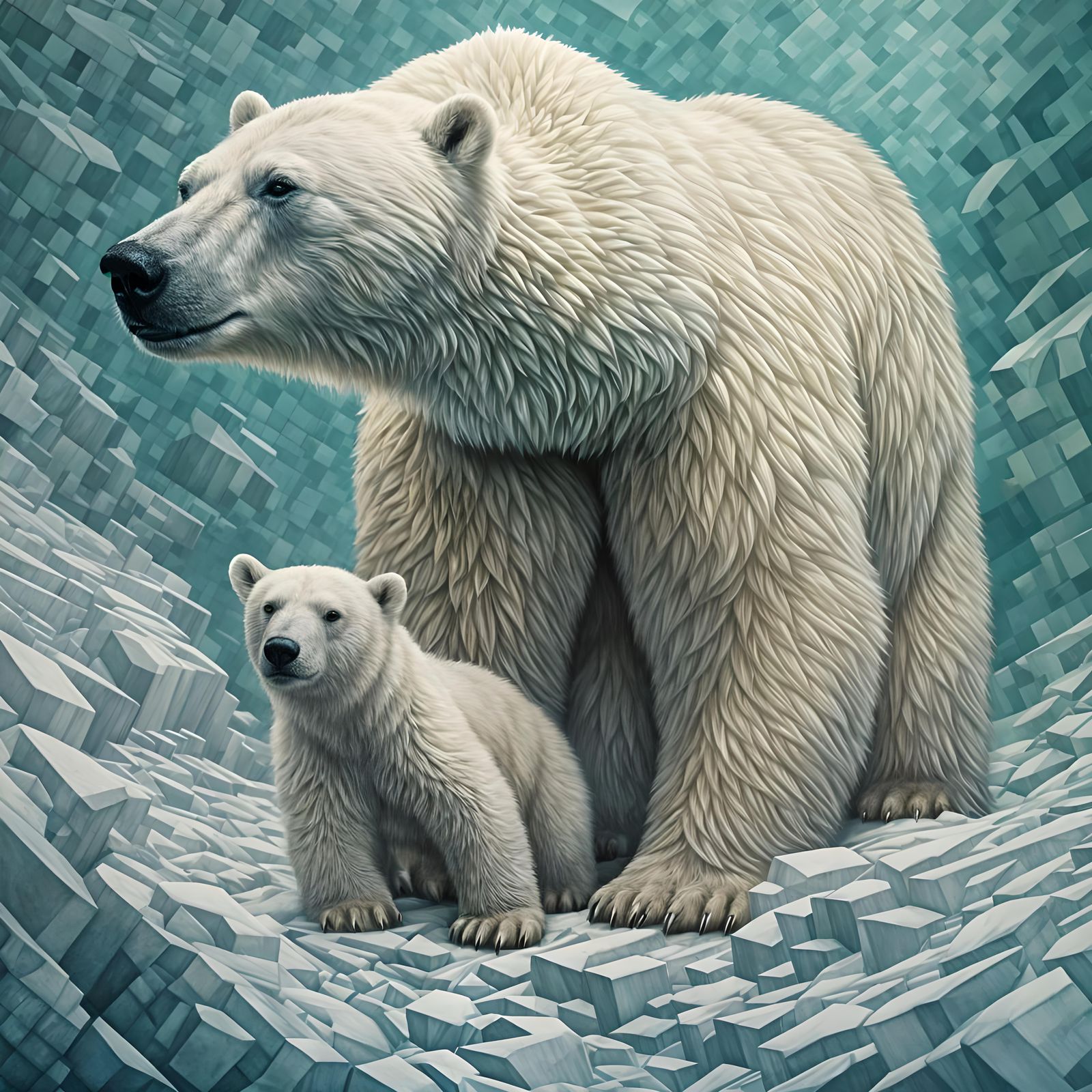 Majestic Polar Bear in Arctic Wilderness