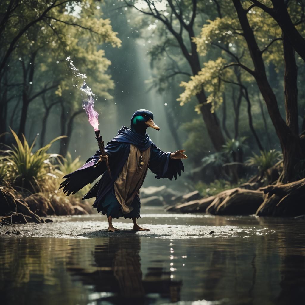 Cosmic Duck Sorcerer: Cinematic Film Still