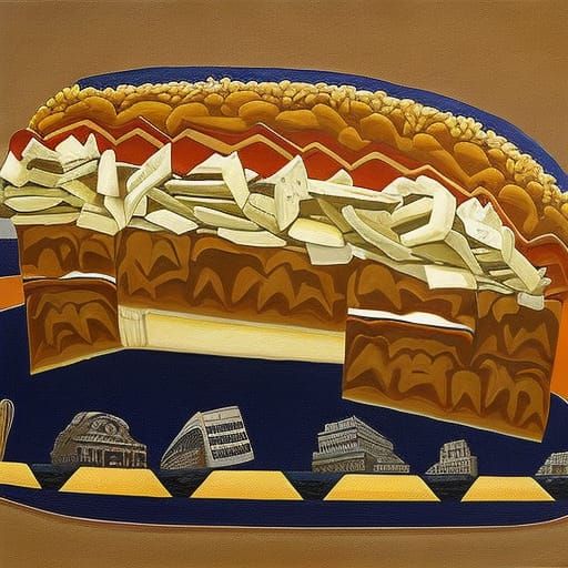 Hellish Cubist Sandwich with Politicians and Limbs