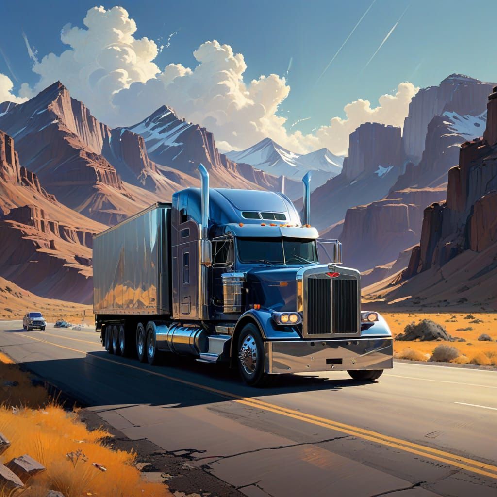 Scenic Big Rig Delivery