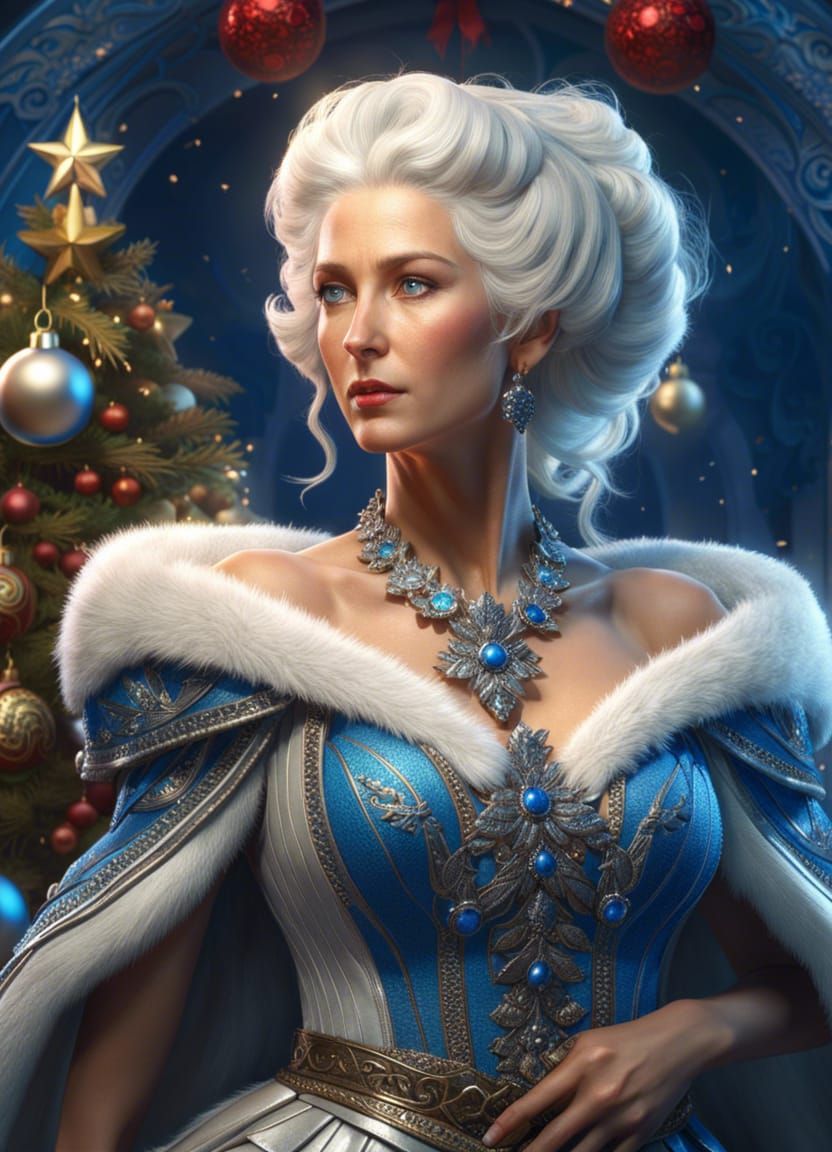 Christmas Personified: Hyperdetailed Fantasy Portrait