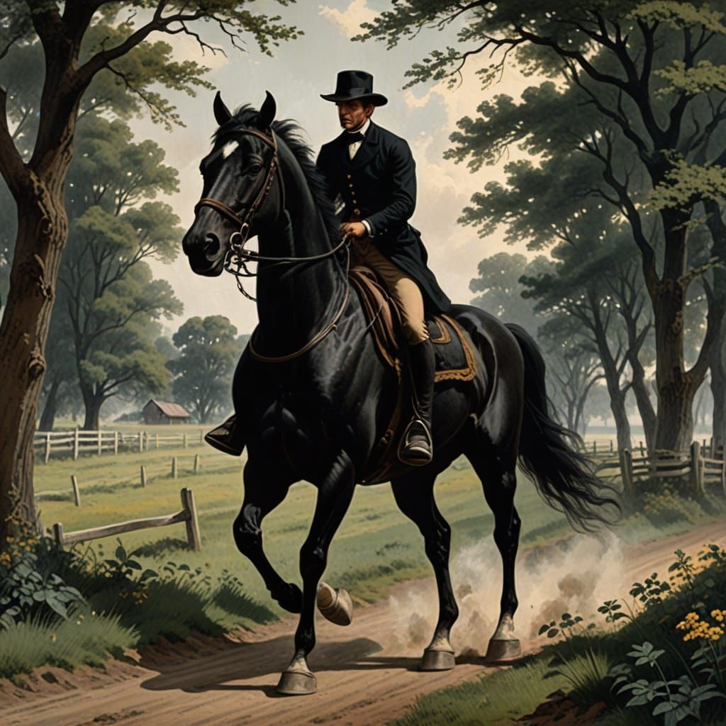 Victorian Era Horse Racing in the Countryside