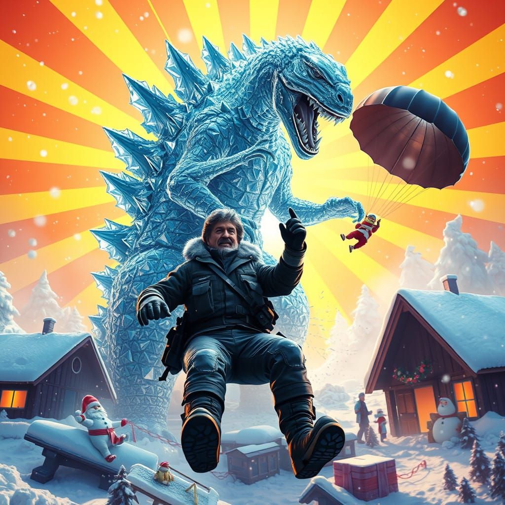 Hyper-Realistic Cyberpunk Action Scene