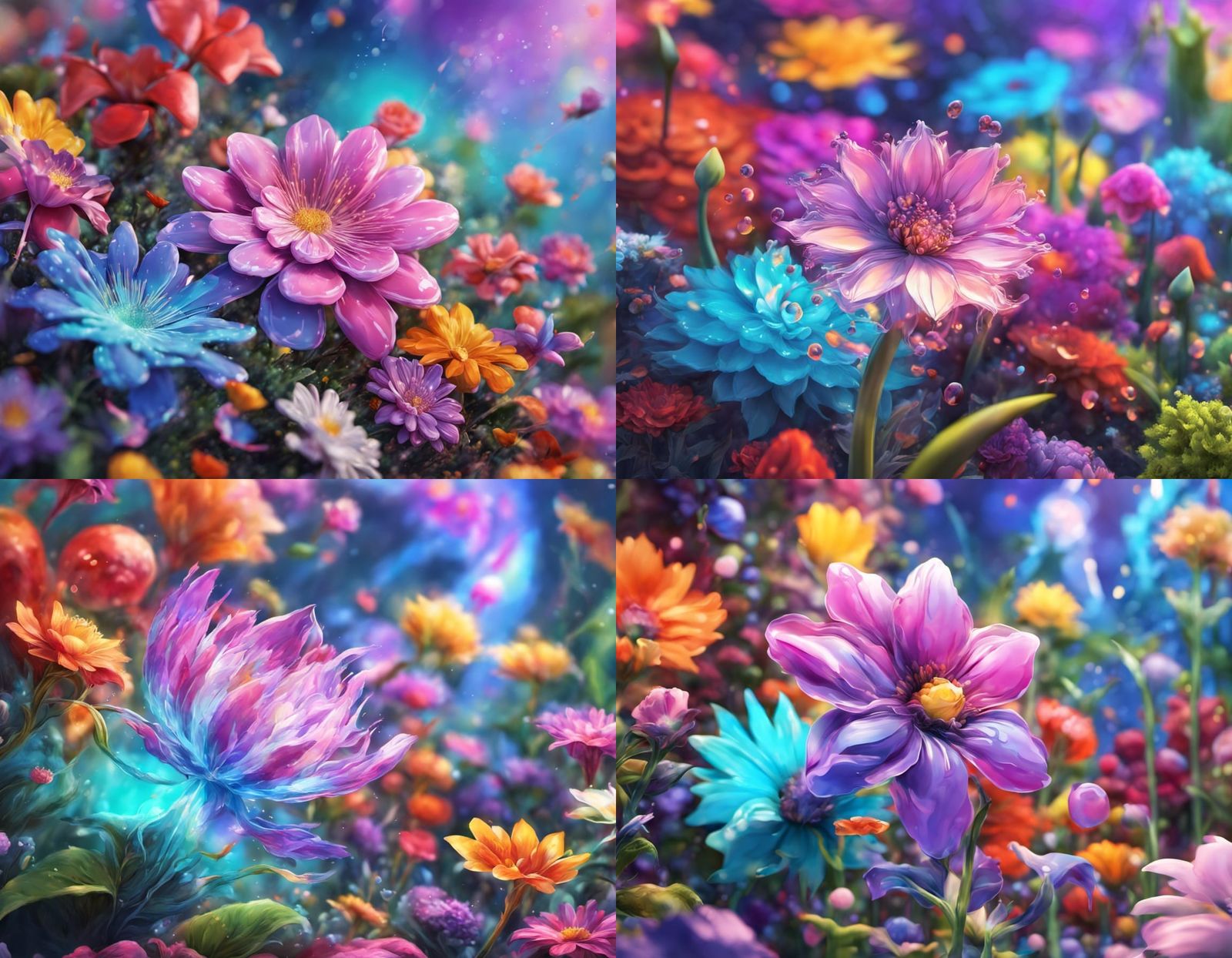 Fantasy flower garden
