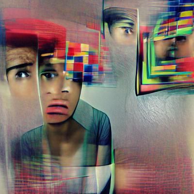 Abstract AI Image Generated From Empty Prompt