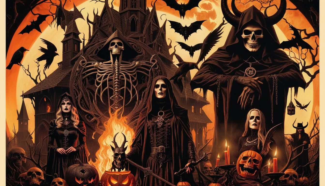 Creepy Halloween in Hell: Gothic Witchcore