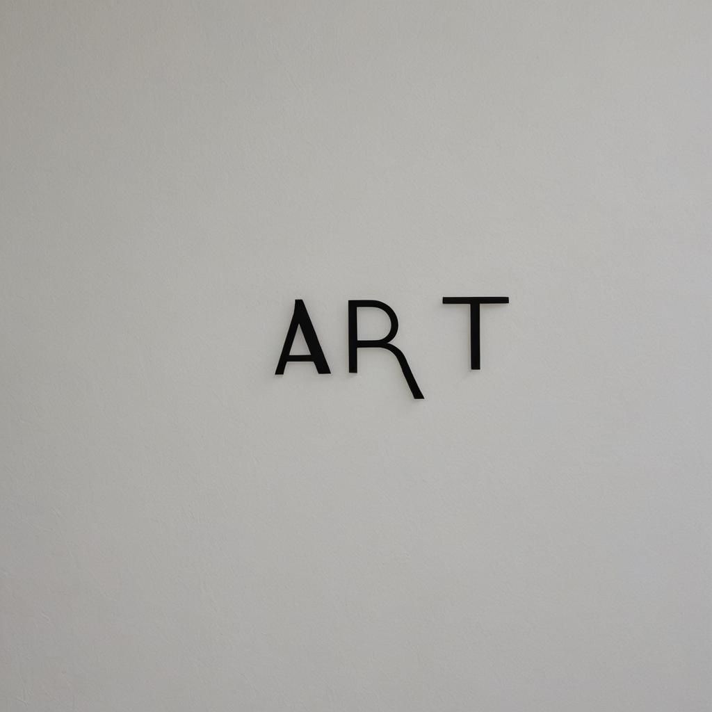 Simple Sign with the Word Art