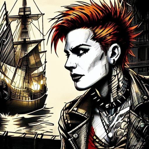 Film Noir Sailor in 1920s Vintage Photography