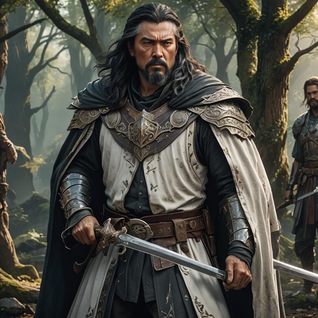 Ranger with Sword Fantasy Concept Art