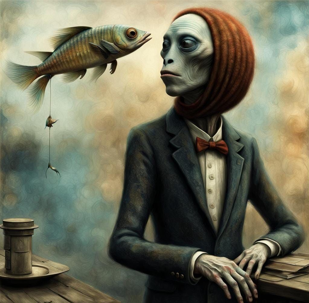 Surreal Exotic Aliens in a Bizarre Hyperrealistic Photo