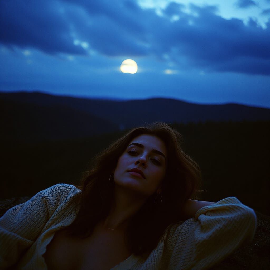 Dramatic Cinematic Film Still with Atmospheric Lighting