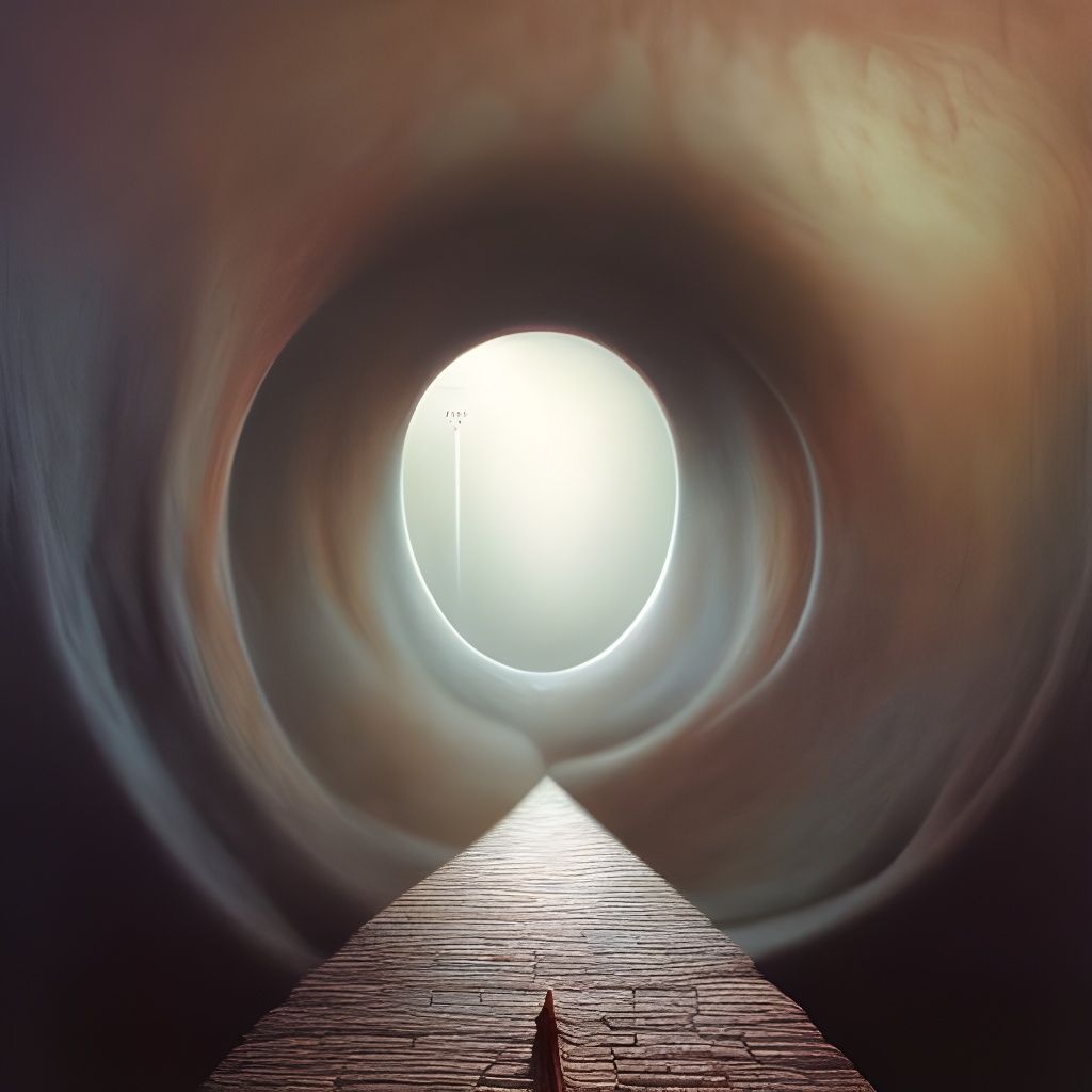 Surreal Tunnel to Another World: Digital Art