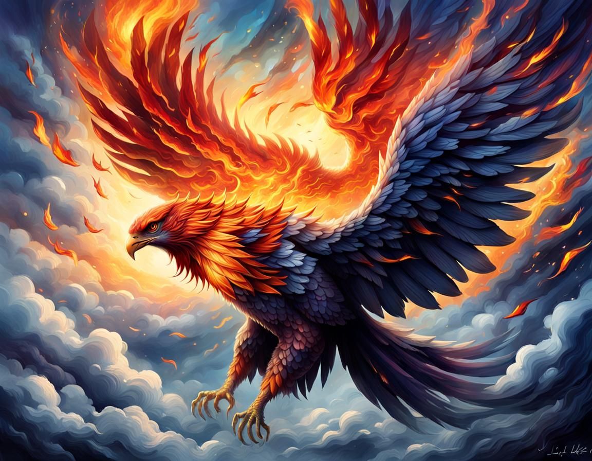 Phoenix Rising: Dark Fantasy Concept Art