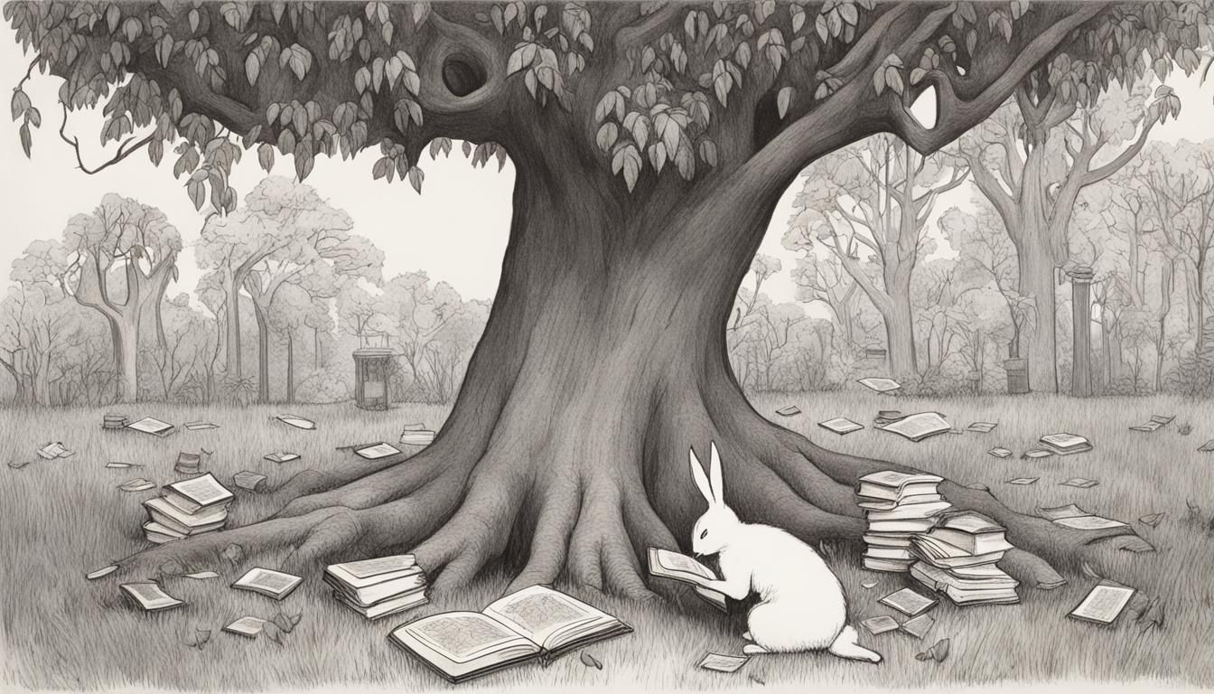 Aubrey Plaza Reading with Reading Rabbit