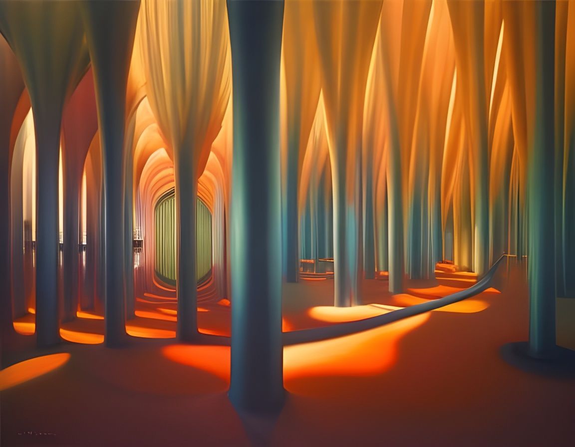 Thriving Submarine City in Steamnouveau Style