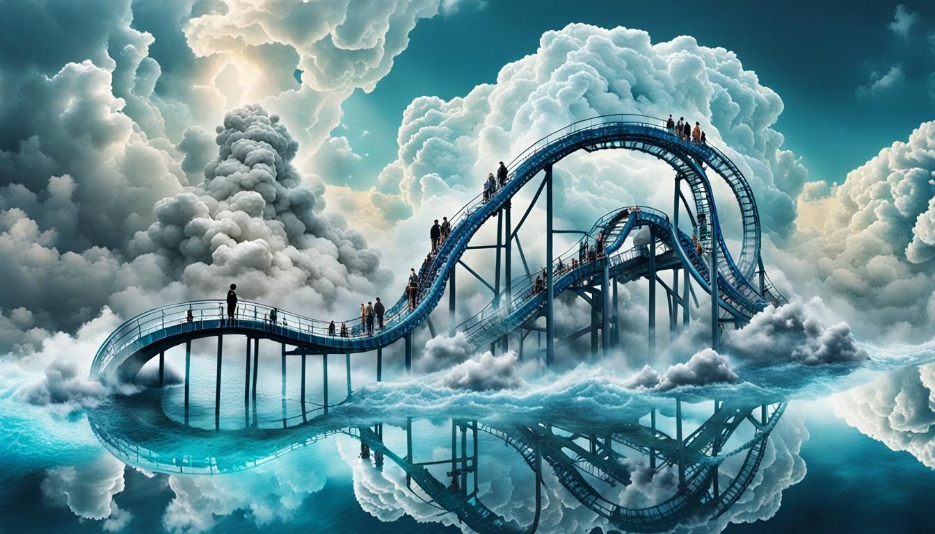 Surreal Digital Collage: Gratitude for Water