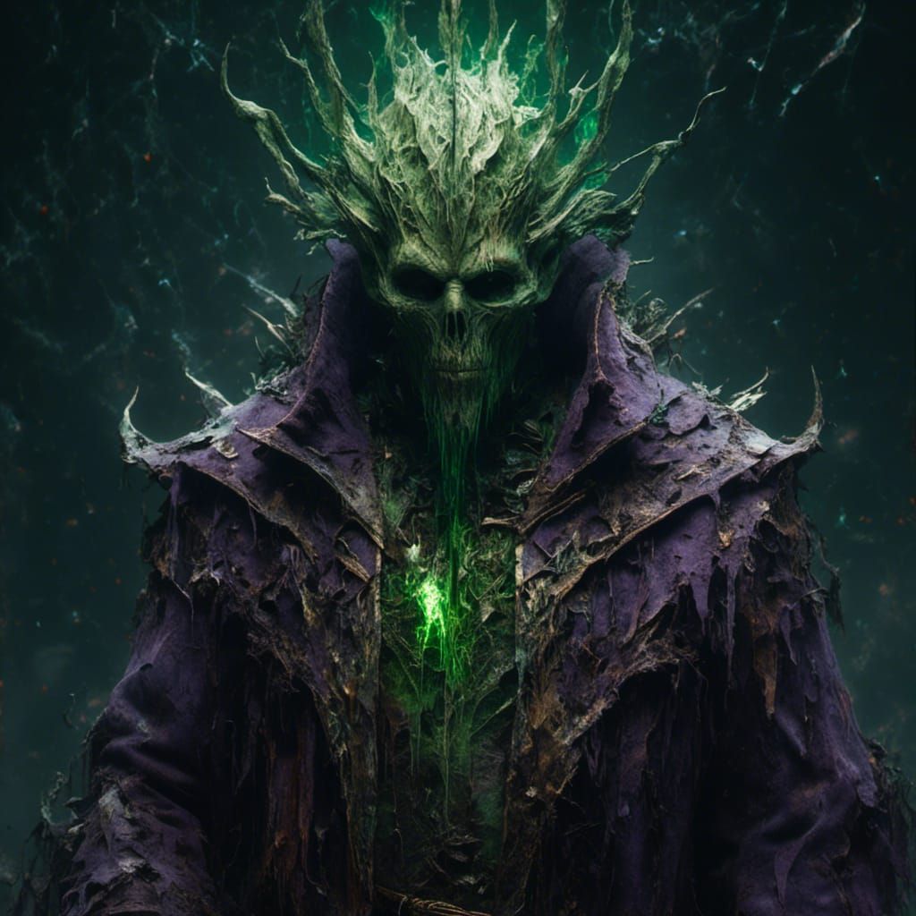 Undead Sorcerer in Dark Fantasy Style