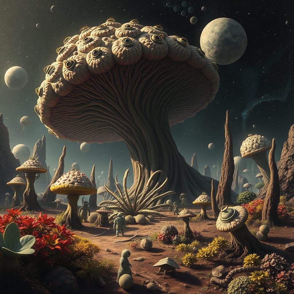 Alien Planet: Gigantic Carnivorous Fungus on the Hunt