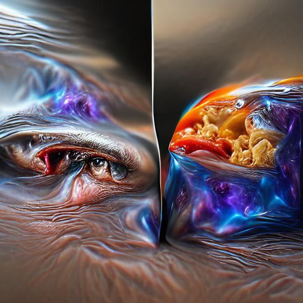 Hyperrealistic Universe Split Between Good and Evil