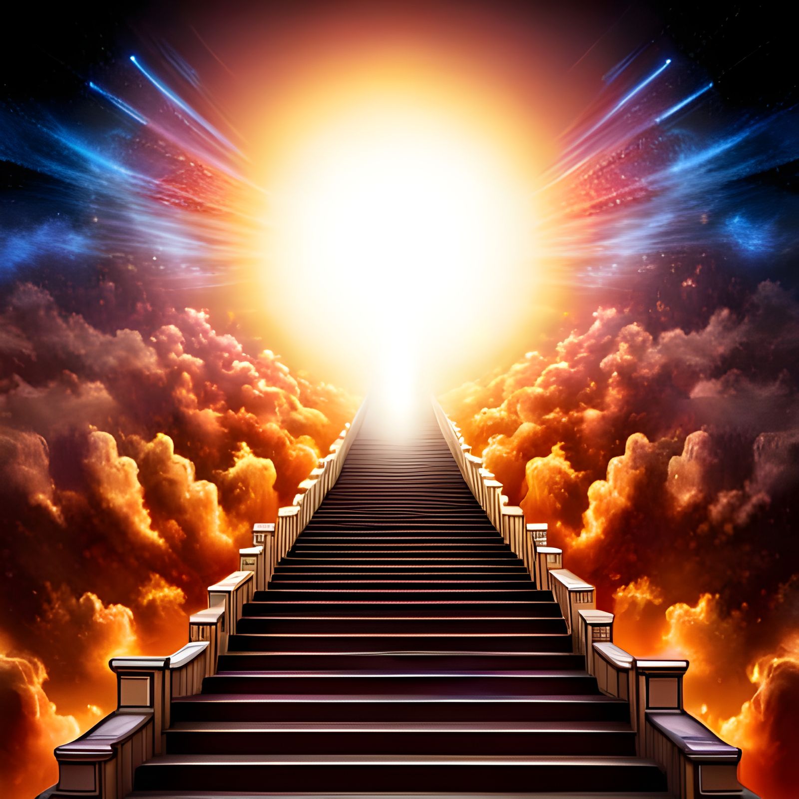 Celestial Stairway to a Cloud Temple