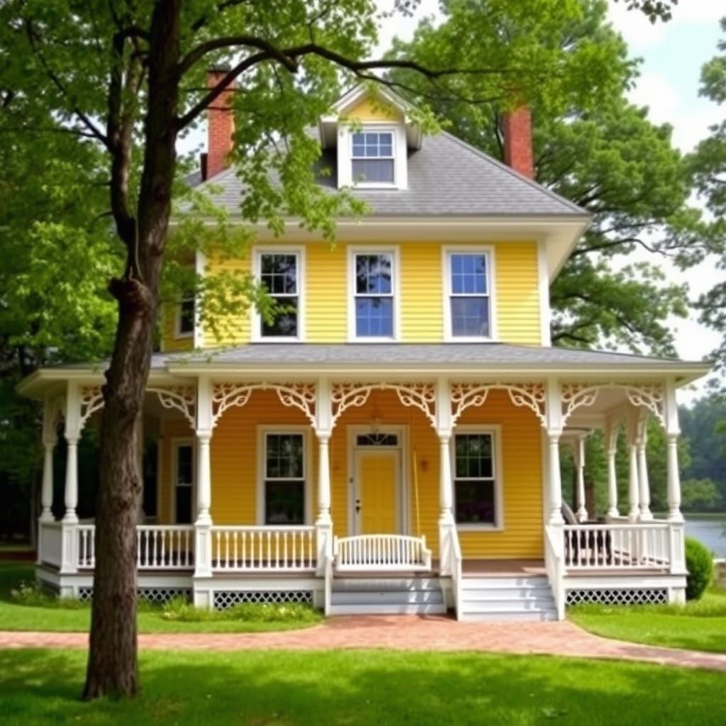 Victorian Dream House Surrounded by Forest and Lakes