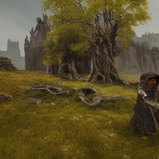 Shrek Gru Dwarf in Dark Fantasy World