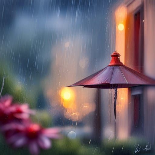 Raindrops on Window: A Close-Up View