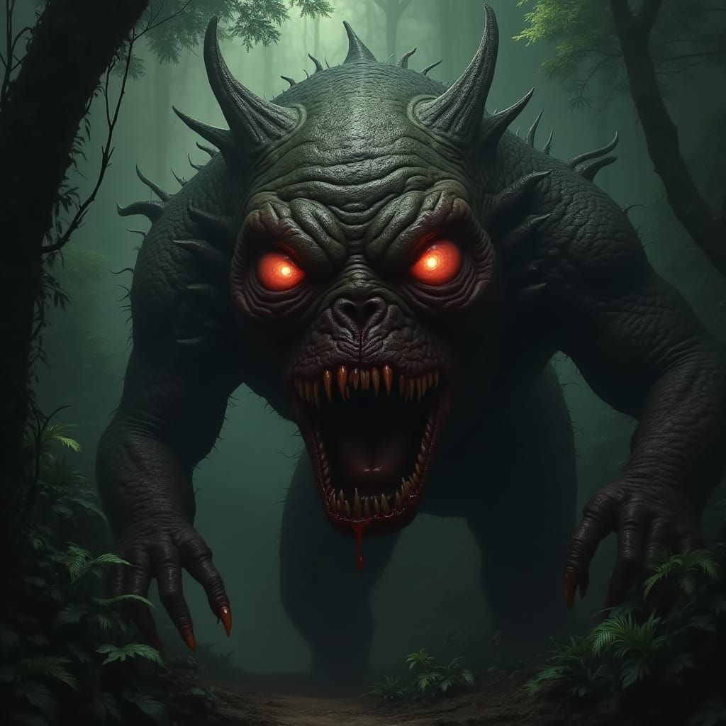 Terrifying Filipino Monster Emerging from Jungle Shadows
