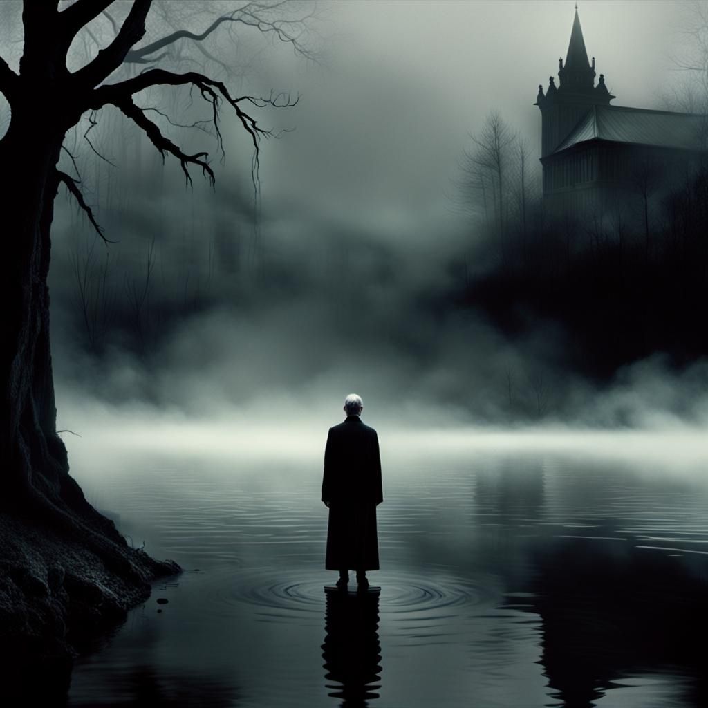 Ethereal Landscape Drenched in Sinister Fog