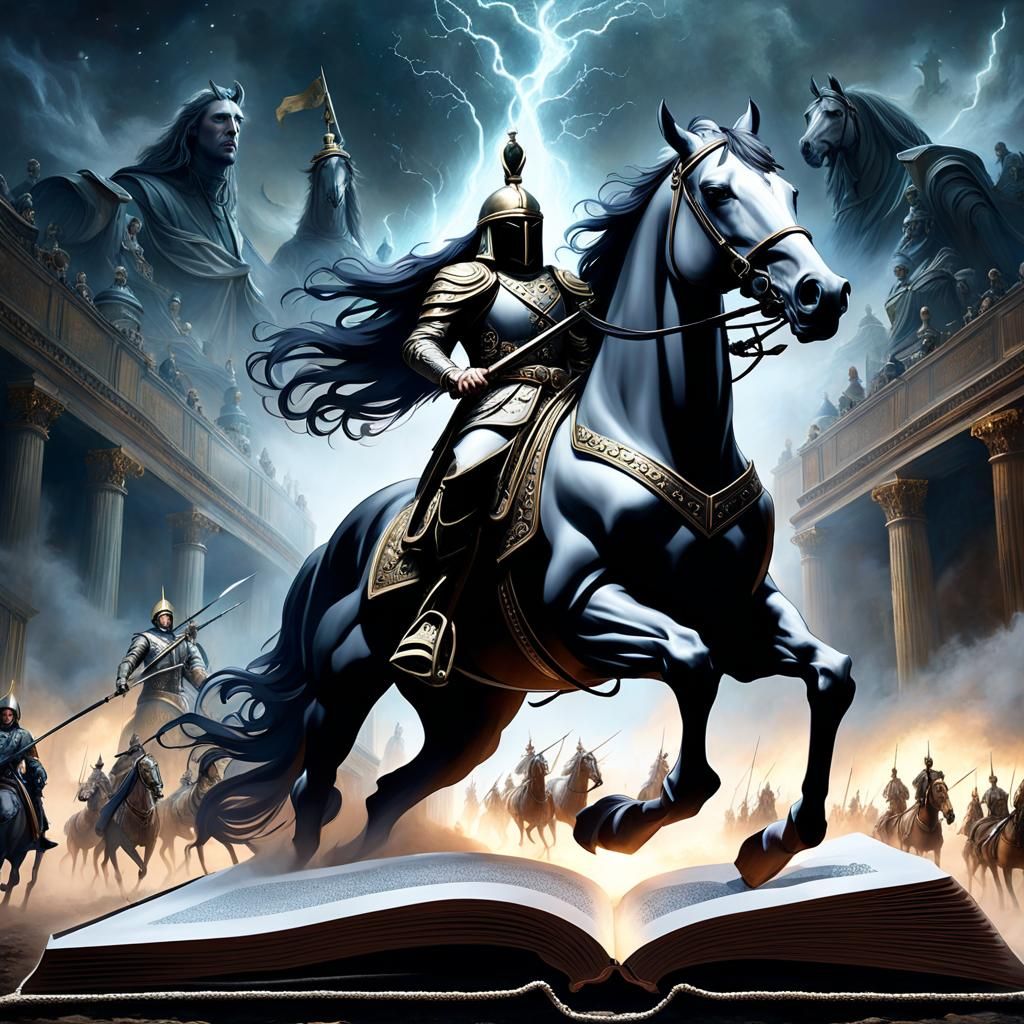 Alexander the Great and horse Bucephalus