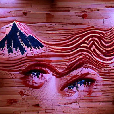 Symmetrical Peaks in Remote Mountainous Landscape