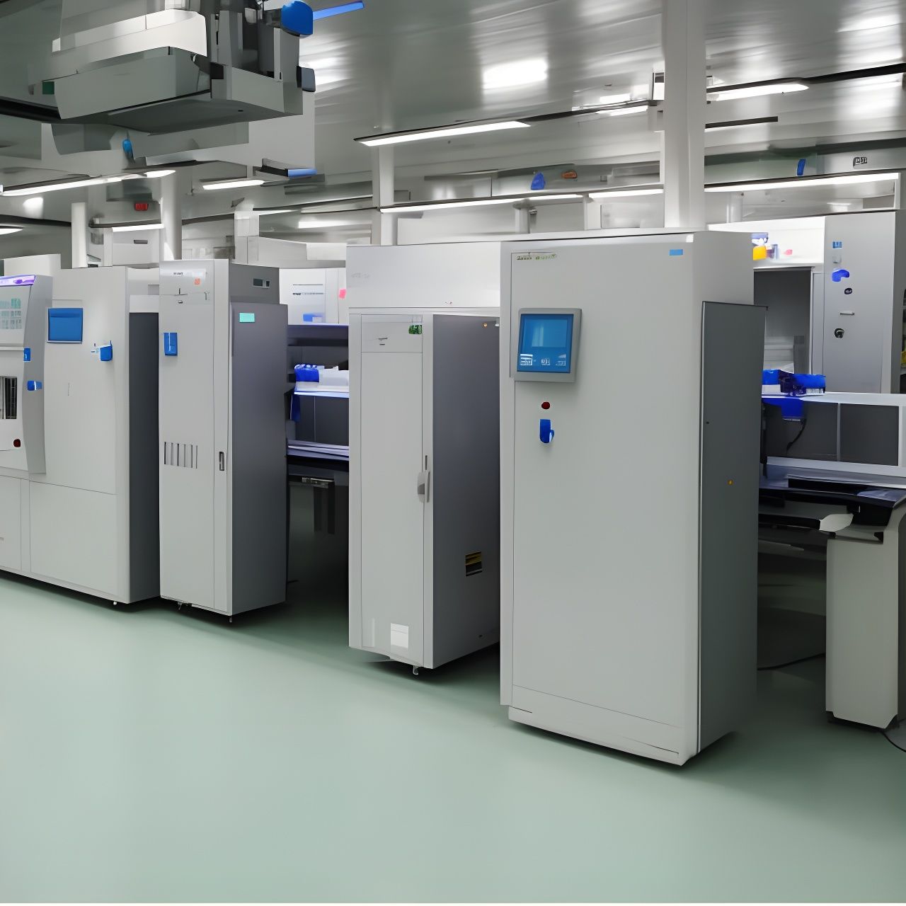 Semiconductor Fabrication Facility Cleanroom with Manufactur...